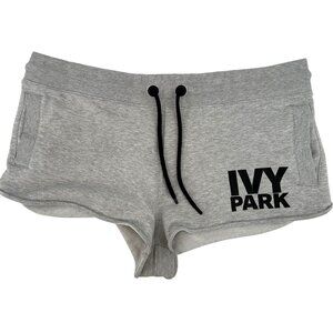 Ivy Park Womens Casual Athletic Grey Shorts XL Cotton/Polyester